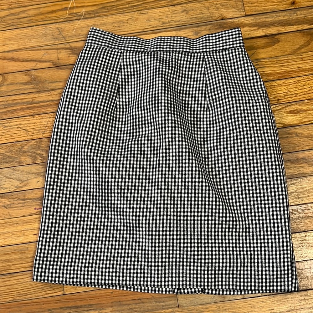 Smartpants checkered skirt